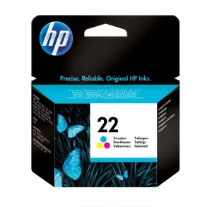 Cartucho de tinta original HP 22 tricolor