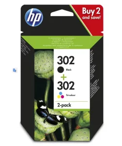 Pack cartuchos HP original 302 negro tricolor